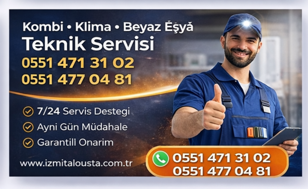👉 İzmit Teknik Servis Hizmetlerimiz – Hızlı, Güvenilir ve Garantili Çözümler
